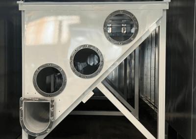 tribune peinture métallique thermolaquage