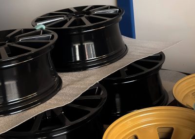 Jantes noir et or thermolaquage